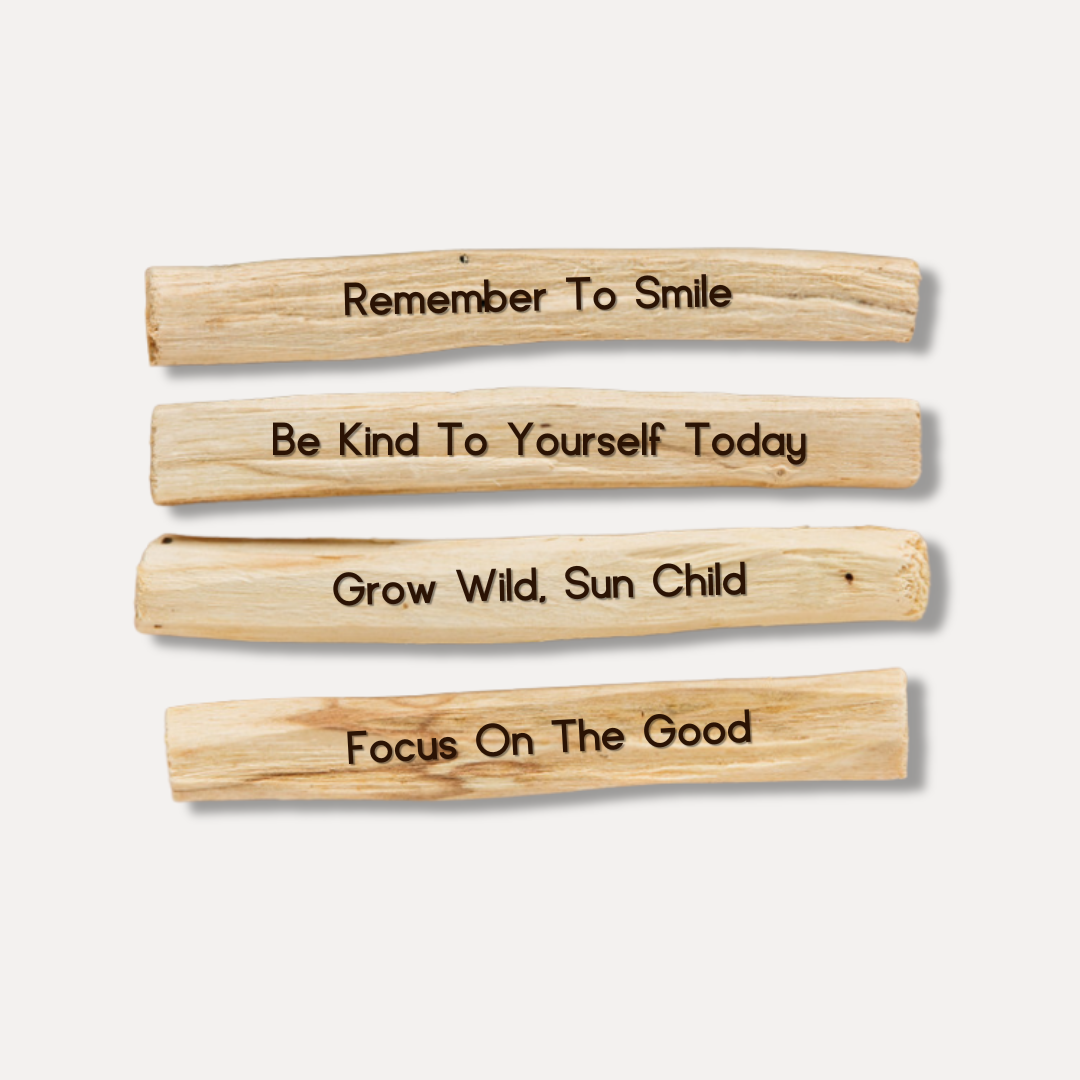 Grow Wild: A Four Pack of Engraved Affirmations