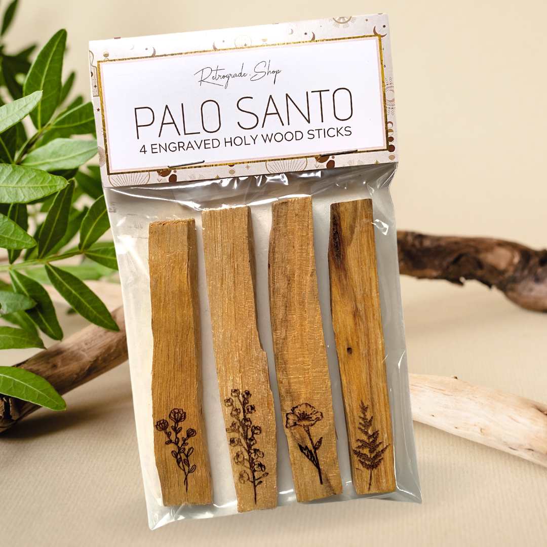 Connected To Nature: A Four Pack of Engraved Palo Santo