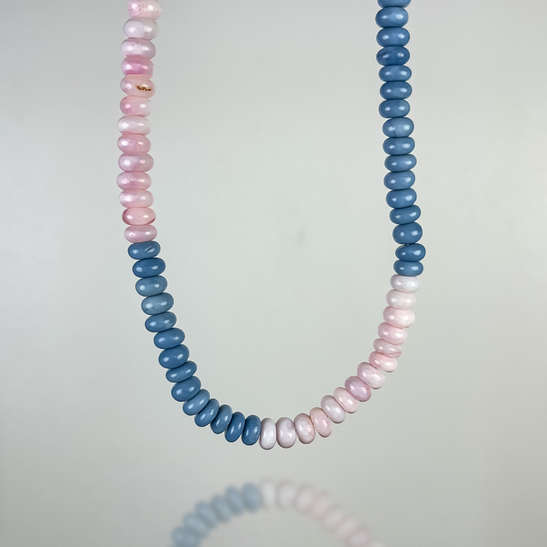 Multi-Stone Beaded Necklace 16 Inches