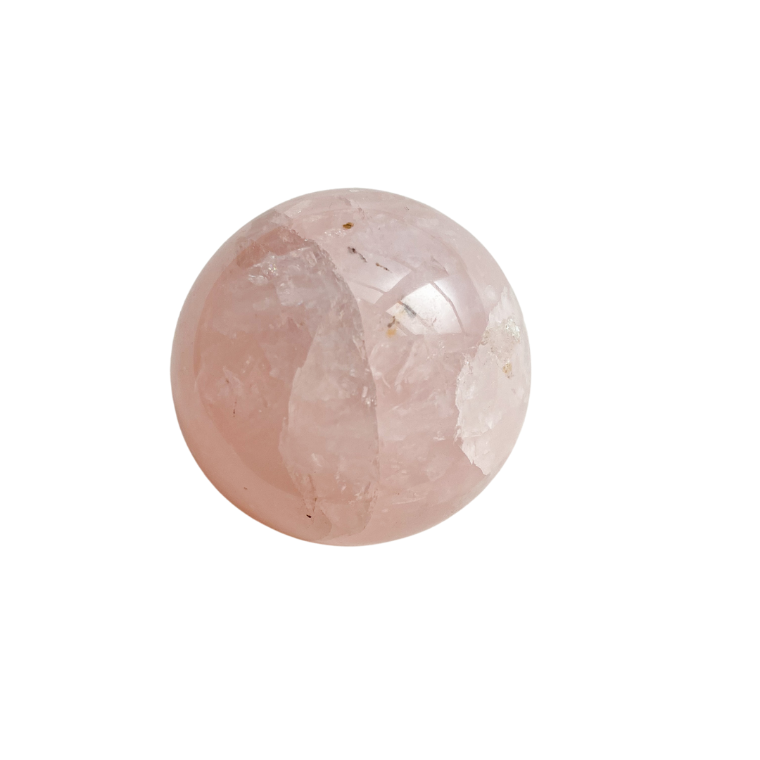 Polished Rose Quartz Sphere
