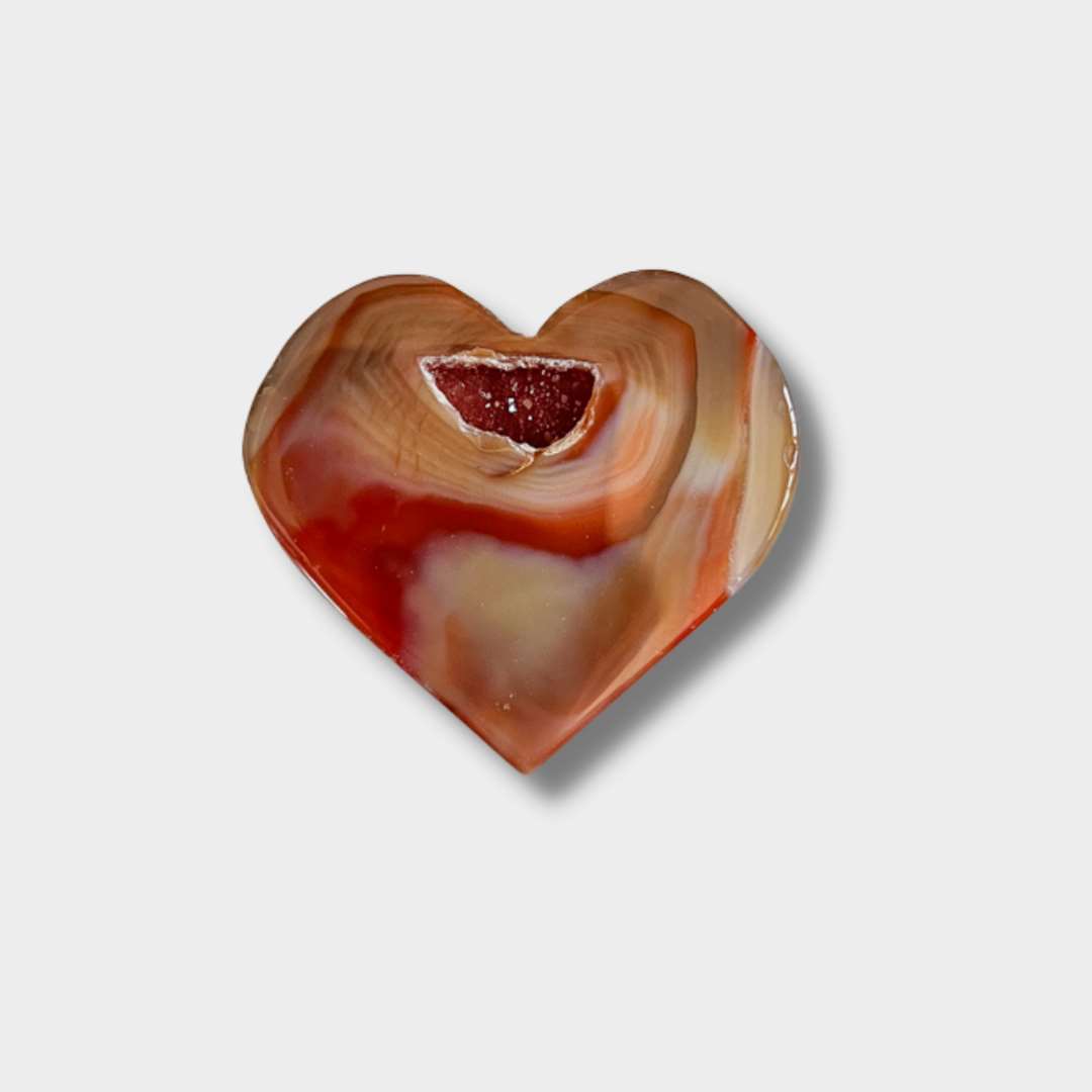 Druzy Carnelian Hearts Image