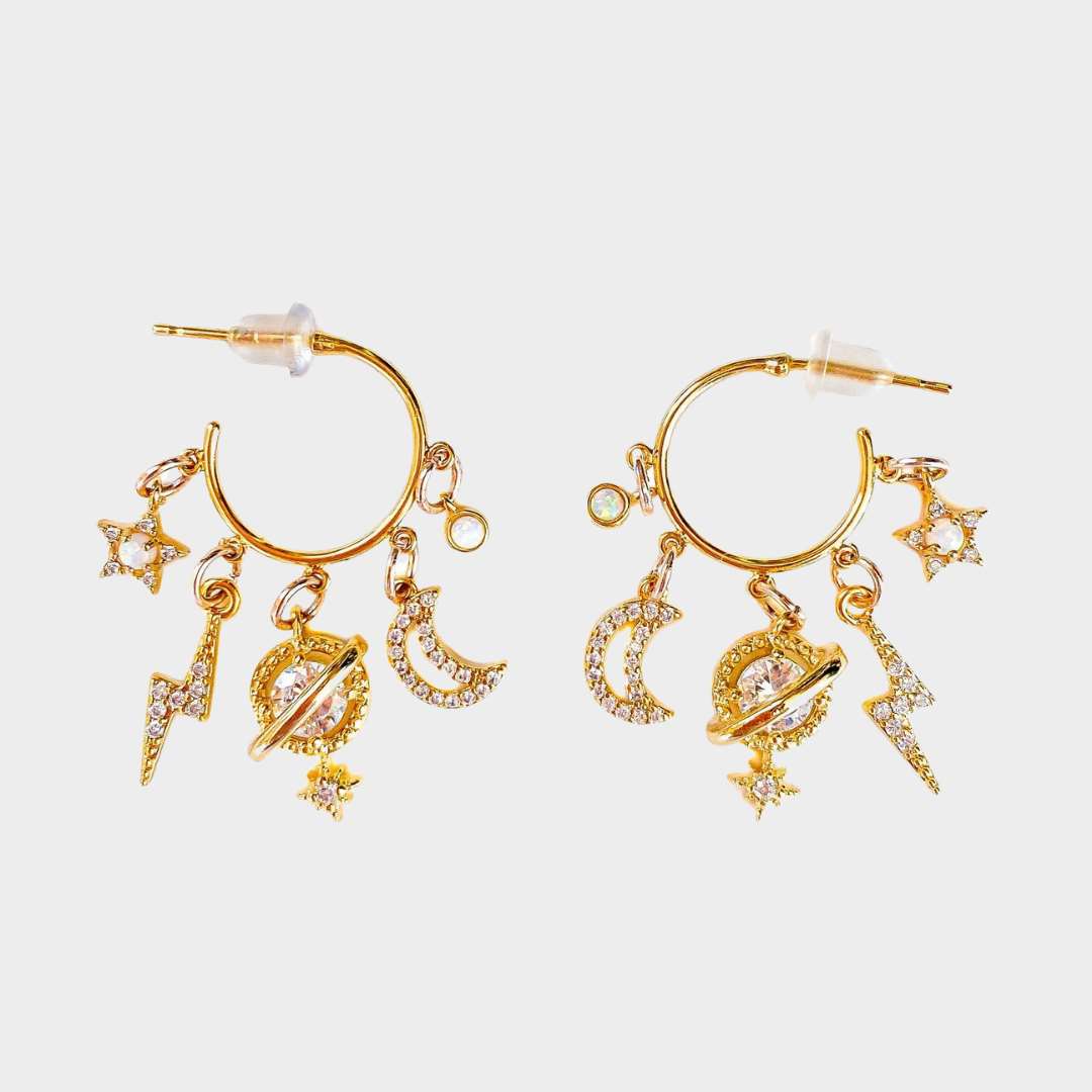 Astral 14K Gold Earrings