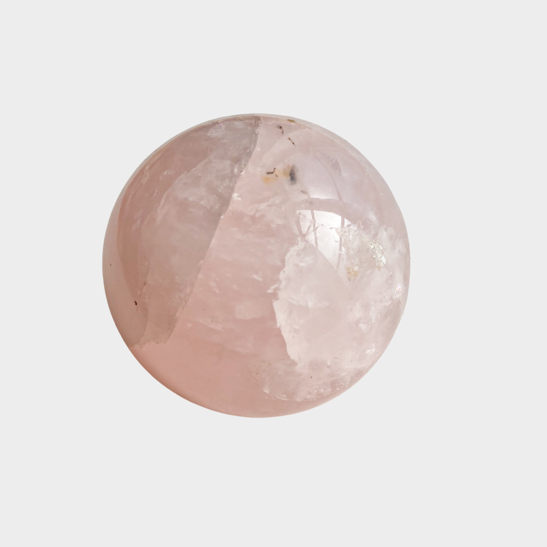 Polished Rose Quartz Sphere