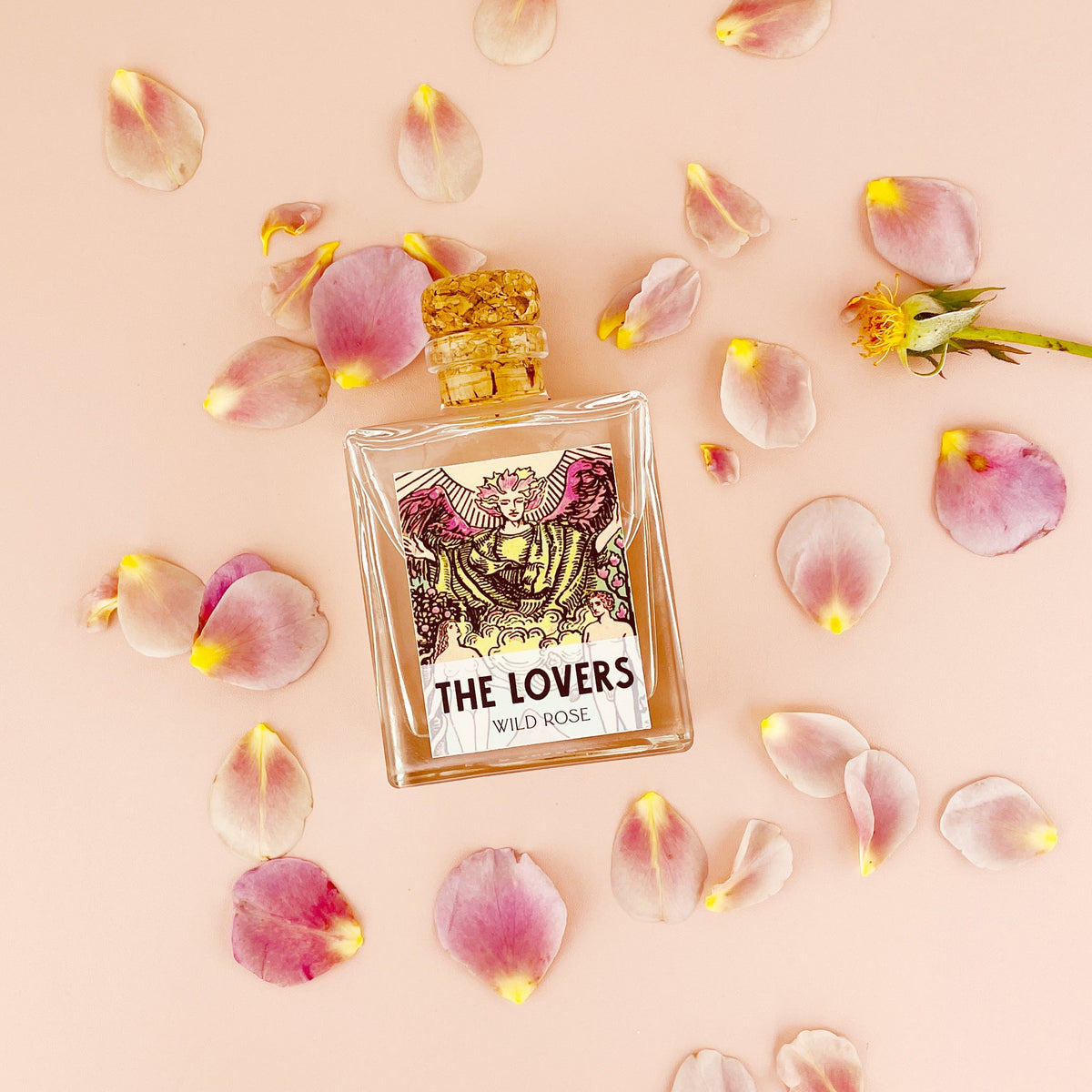 The Lovers Tarot Card Home Reed Diffuser (Wild Rose)