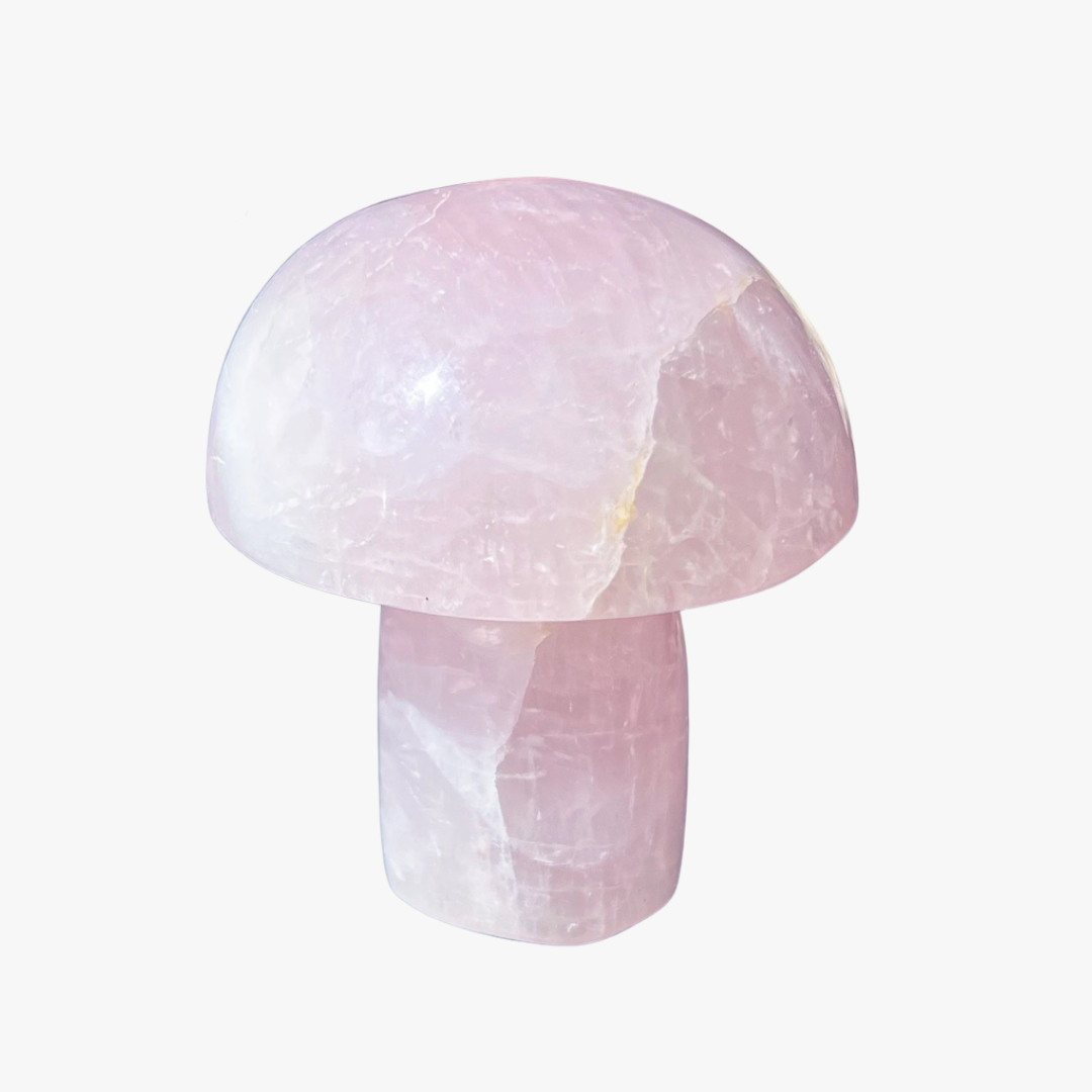Rose Quartz Mushroom - Self Standing