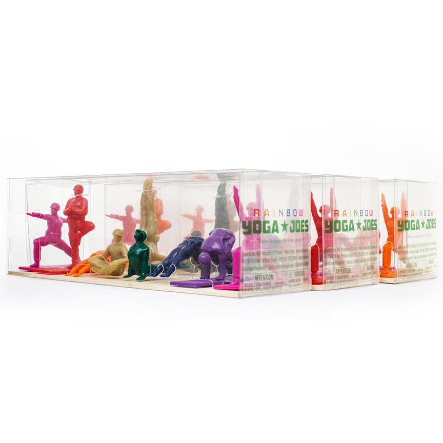 Rainbow Yoga Joes - Funny Spiritual Home Decor